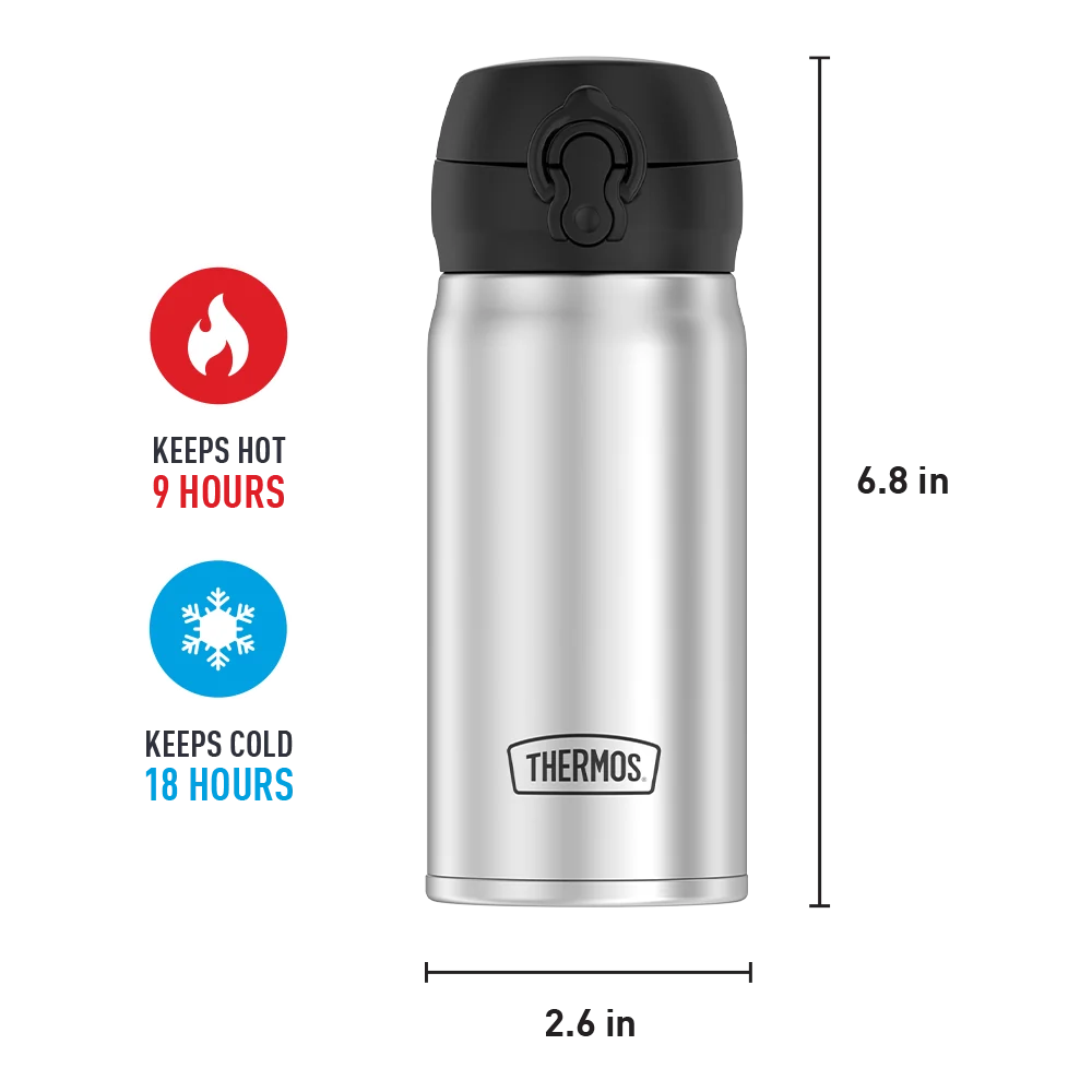 12oz Stainless Steel Direct Drink Bottle