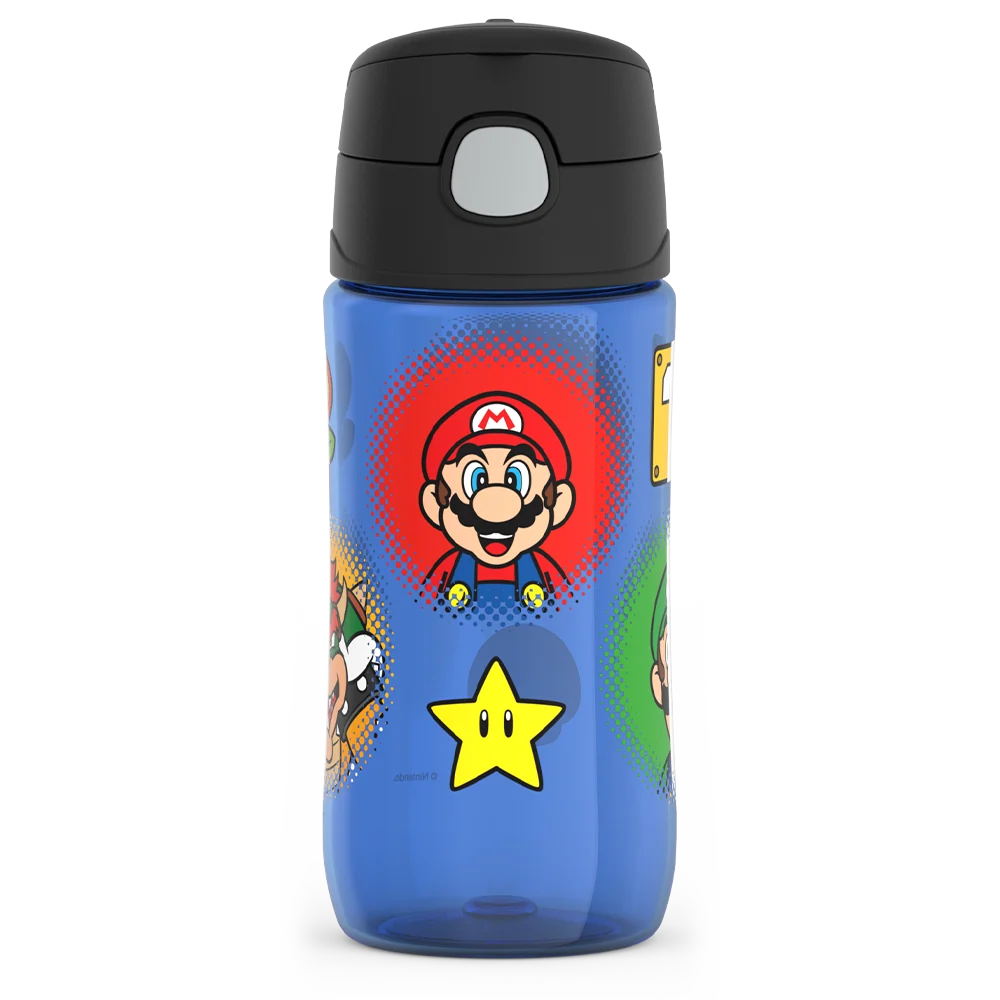 16oz Thermos® Kids Water Bottle With Spout Lid Mario Kart™