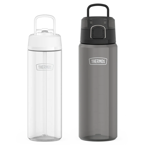 26oz Straw Lid & 32oz Spout Lid Tritan™ Water Bottle Bundle - Clear & Smoke