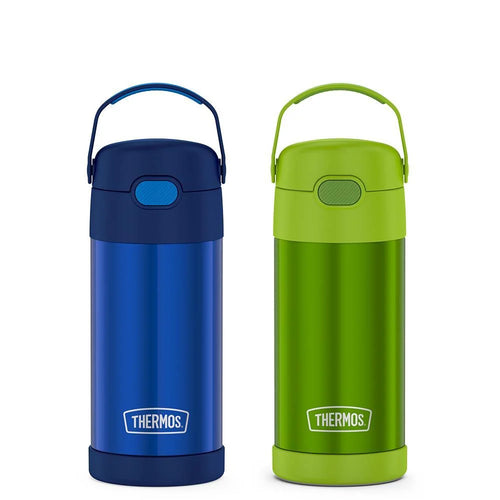 12oz FUNtainer® Water Bottles Navy & Lime Bundle