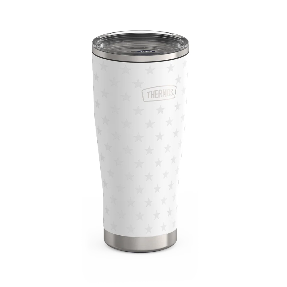 24oz Icon™ Tumbler with Slide Lock Lid - White Stars