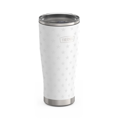 24oz Icon™ Tumbler with Slide Lock Lid - White Stars