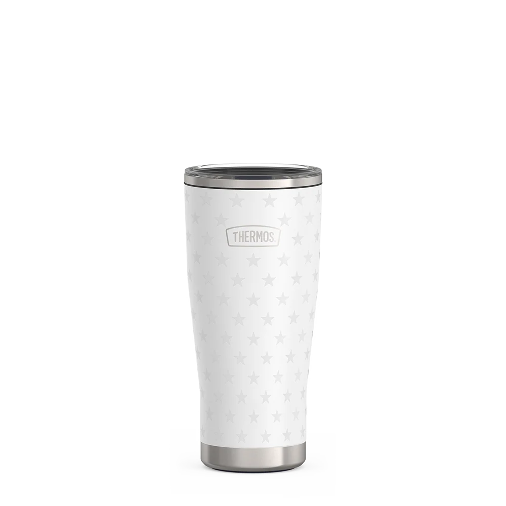 24oz Icon™ Tumbler with Slide Lock Lid - White Stars