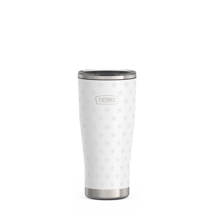 24oz Icon™ Tumbler with Slide Lock Lid - White Stars