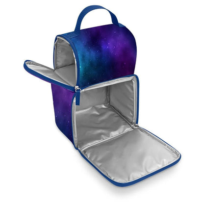 Tween Dual Lunch Box Galaxy Navy/purple