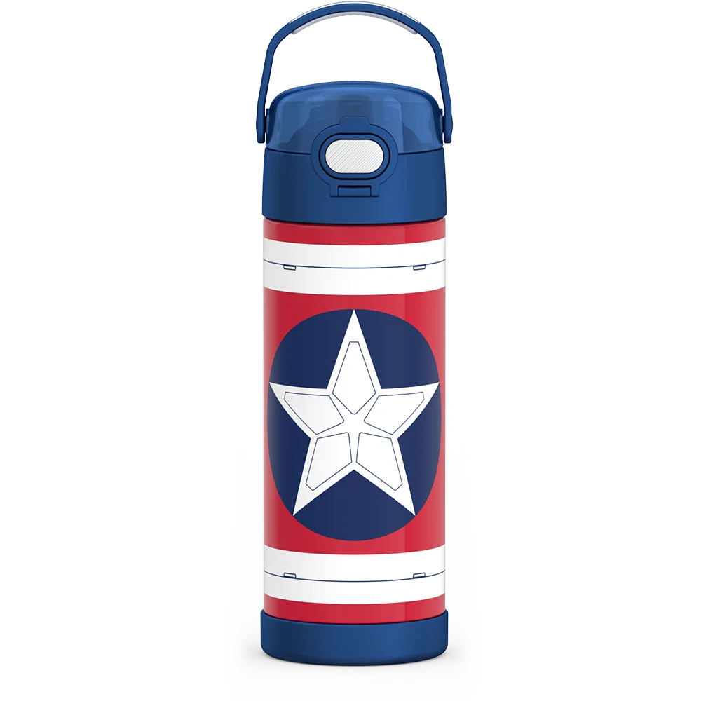 16oz FUNtainer® Water Bottle Captain America