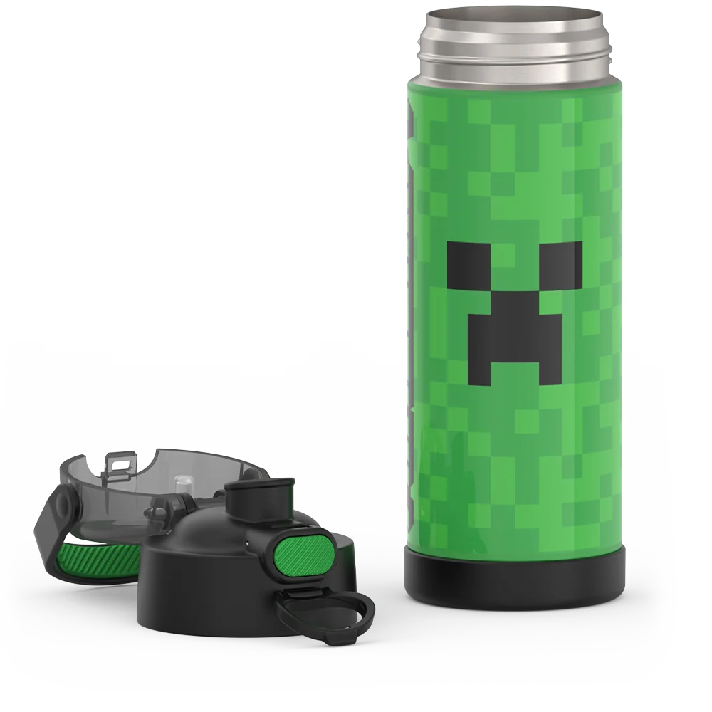 16oz FUNtainer® Water Bottle Minecraft