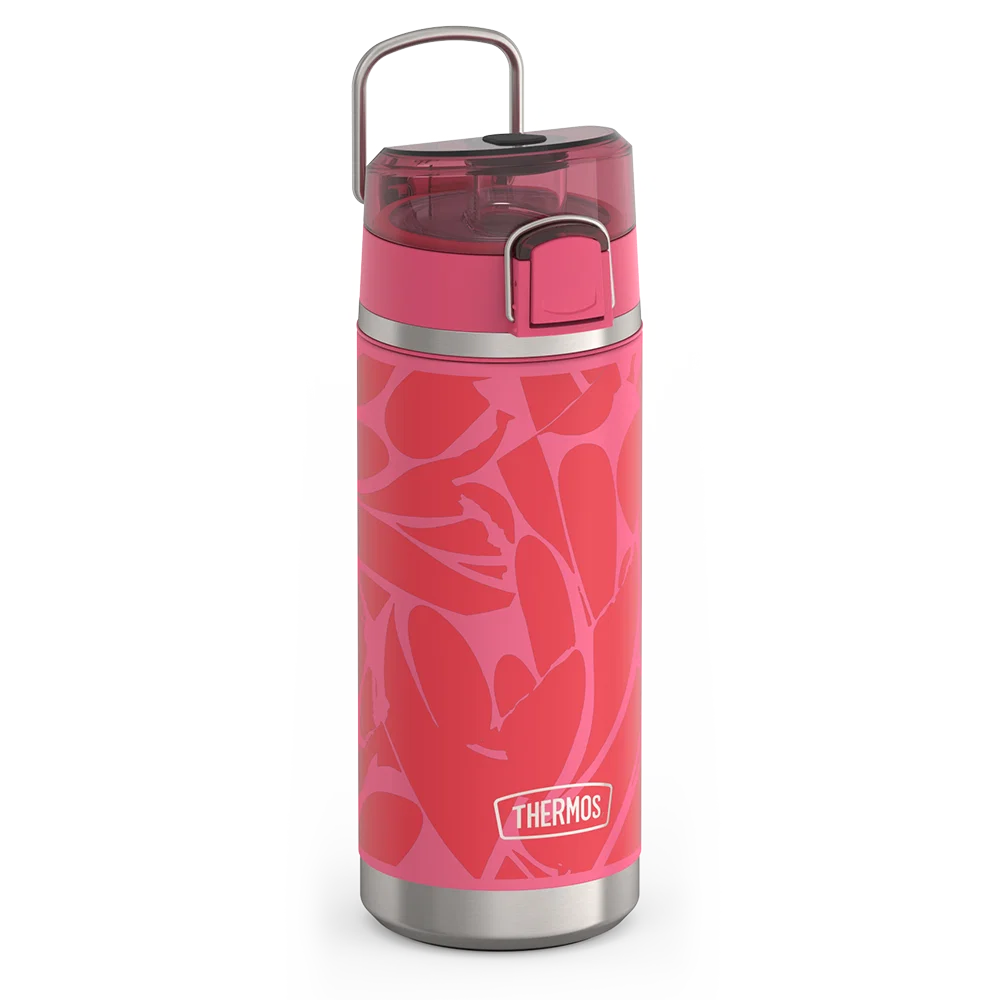 18oz Icon™ Kids Water Bottle With Spout Lid - Abstract Petals
