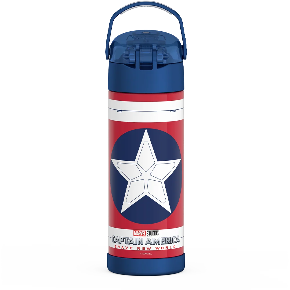16oz FUNtainer® Water Bottle Captain America