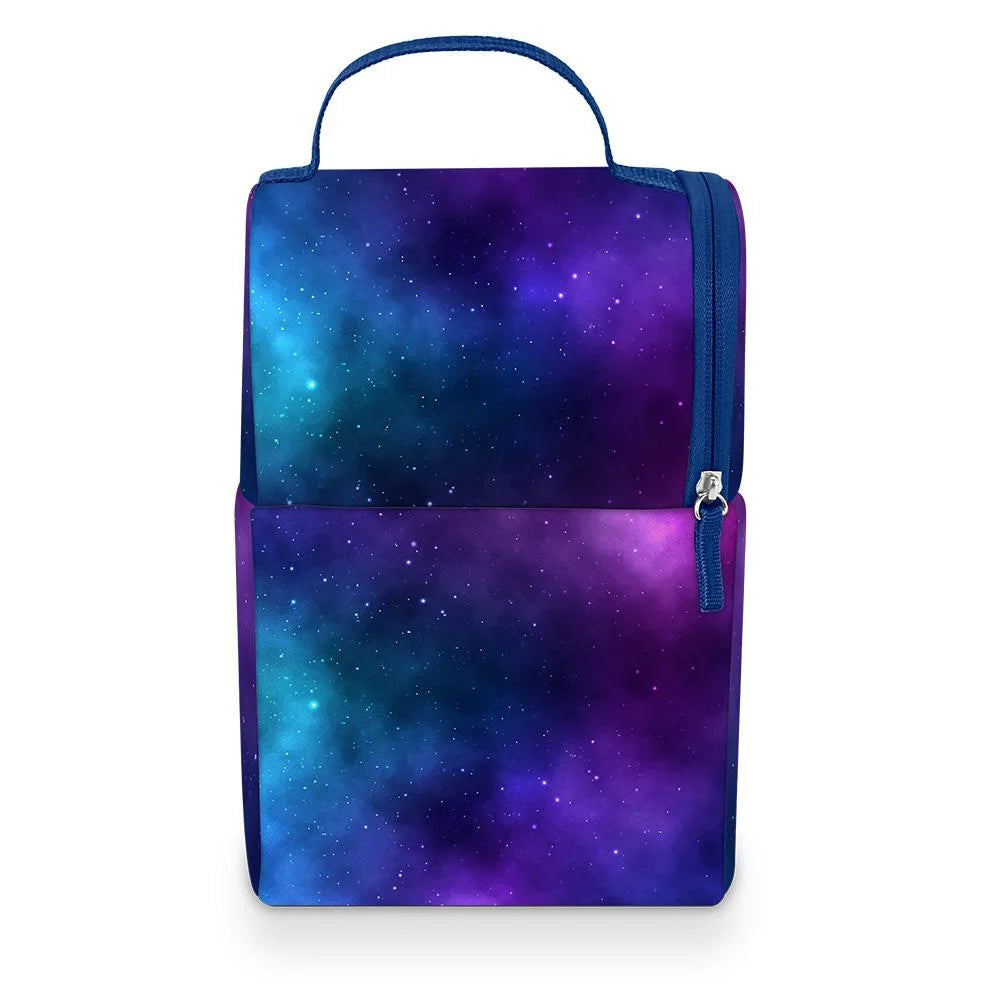 Tween Dual Lunch Box Galaxy Navy/purple