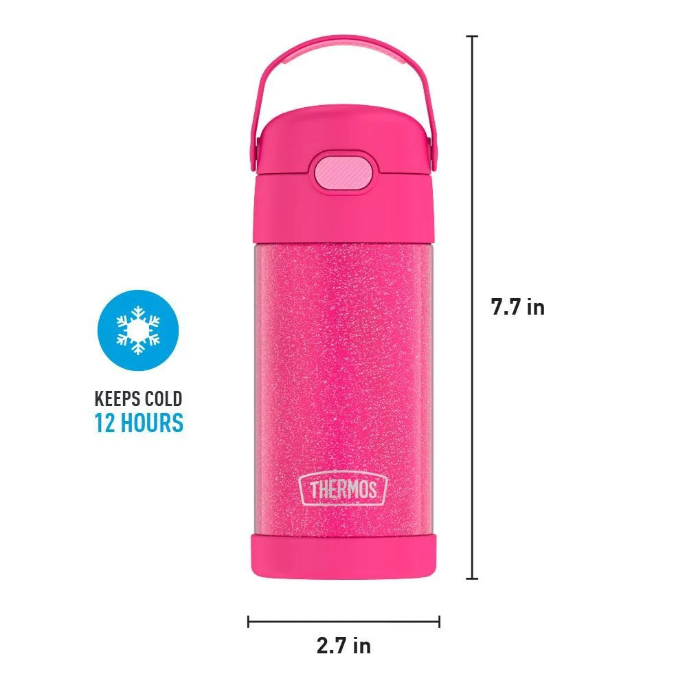 12oz FUNtainer® Water Bottle Glitter