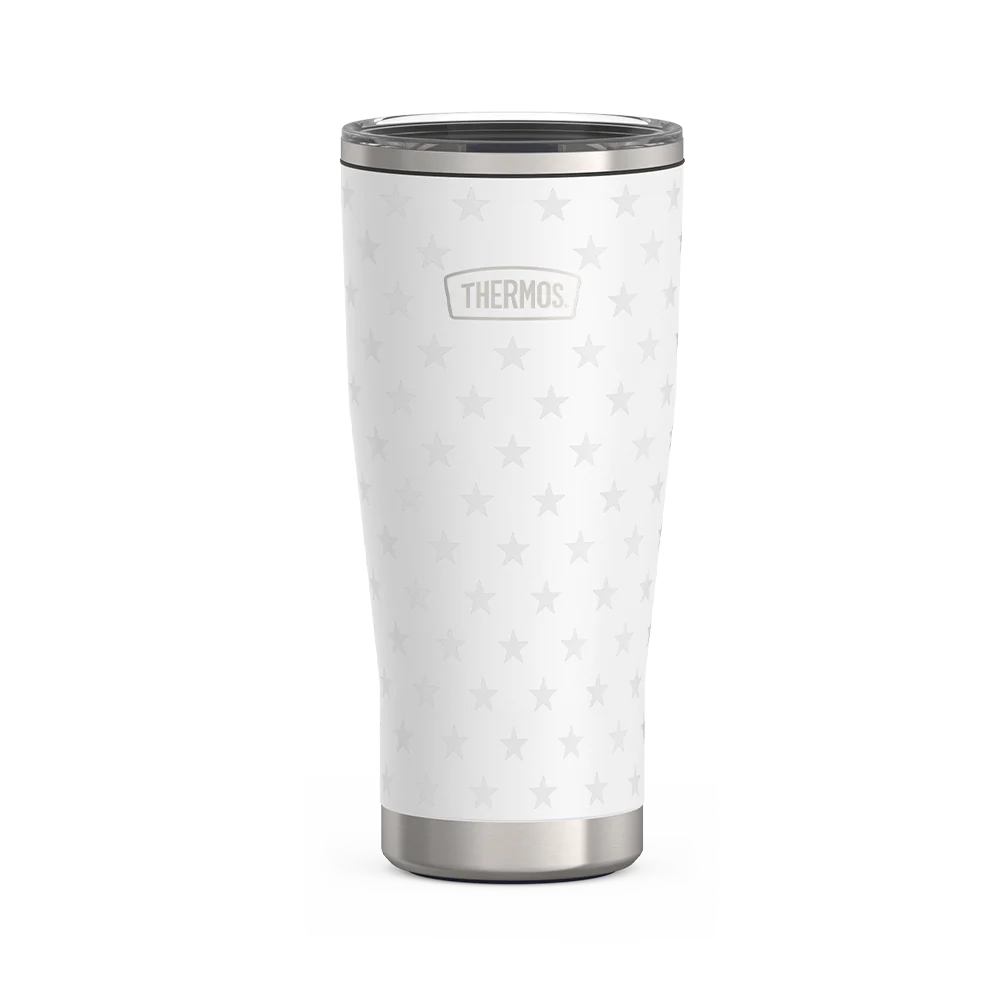 24oz Icon™ Tumbler with Slide Lock Lid - White Stars