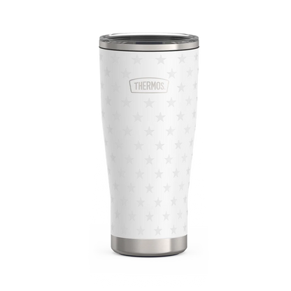 24oz Icon™ Tumbler with Slide Lock Lid - White Stars