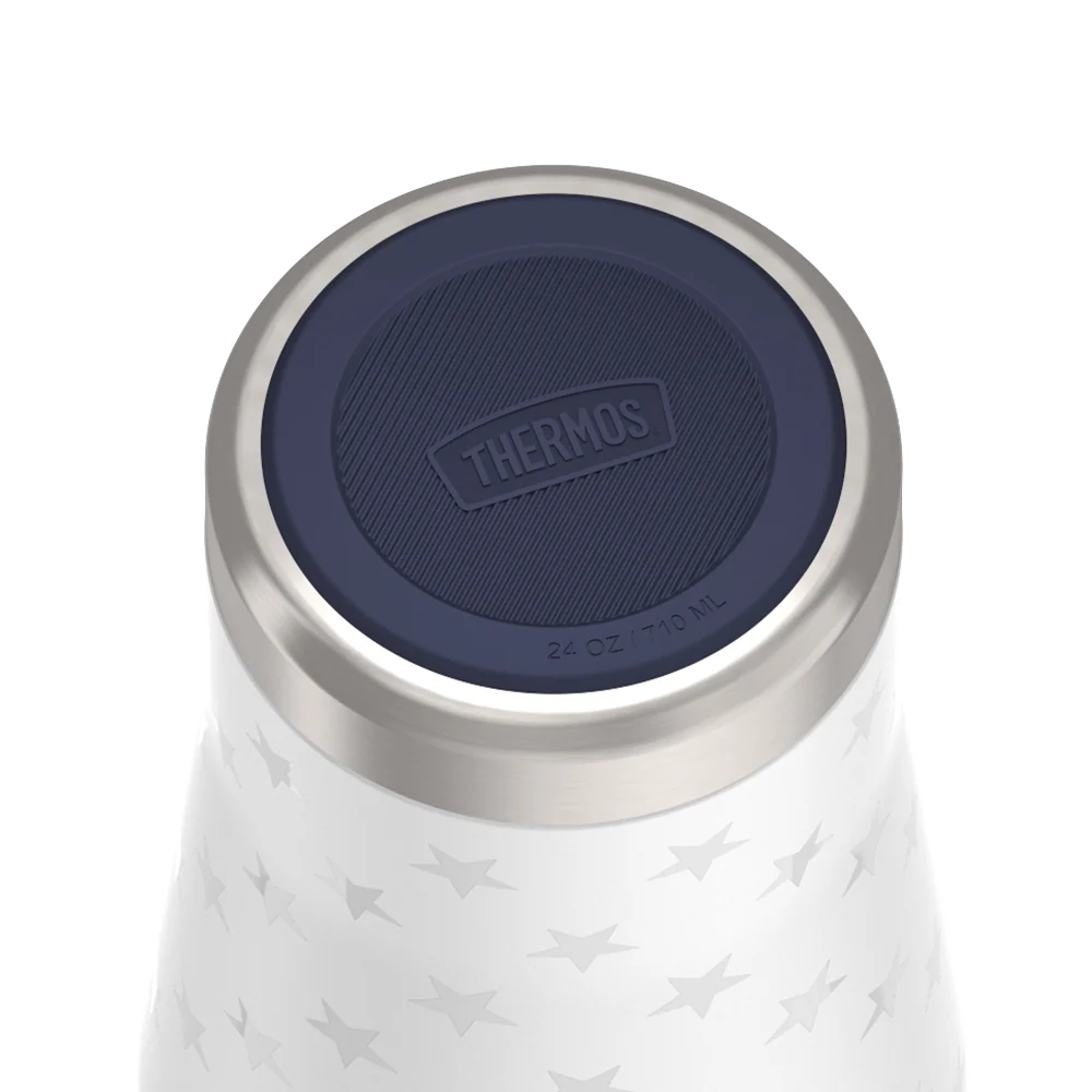 24oz Icon™ Tumbler with Slide Lock Lid - White Stars