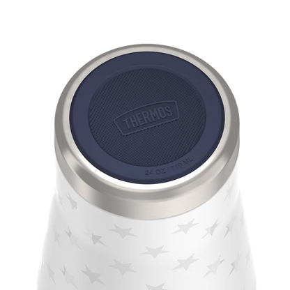 24oz Icon™ Tumbler with Slide Lock Lid - White Stars